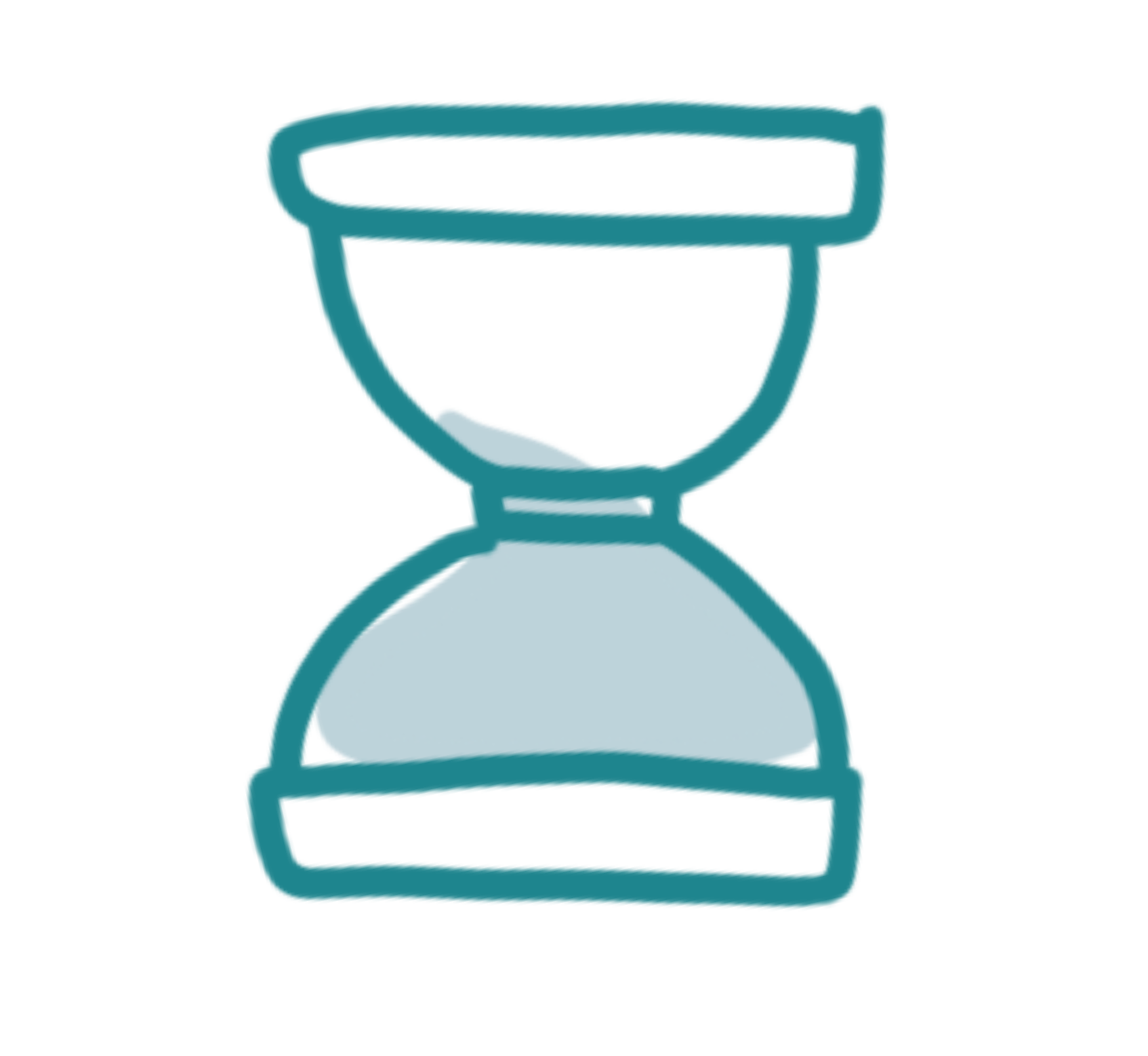 Ikona przedstawiająca klepsydrę