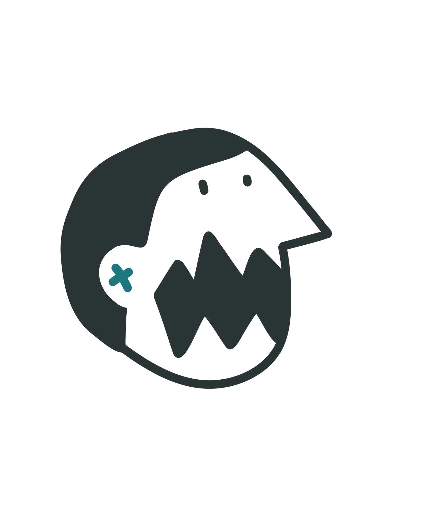 Postać krzycząca, symbolizująca brak porozumienia i napięcie w relacji.